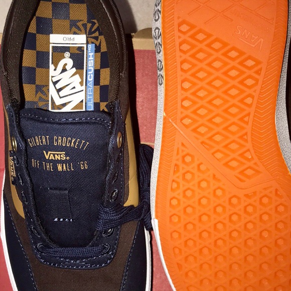 >Ⓜ️GILBERT CROCKETT CANVAS DRESS BLUES BROWN WHITE WORLD’S #1 SKATE BRAND 🆕VANS - Picture 5 of 14